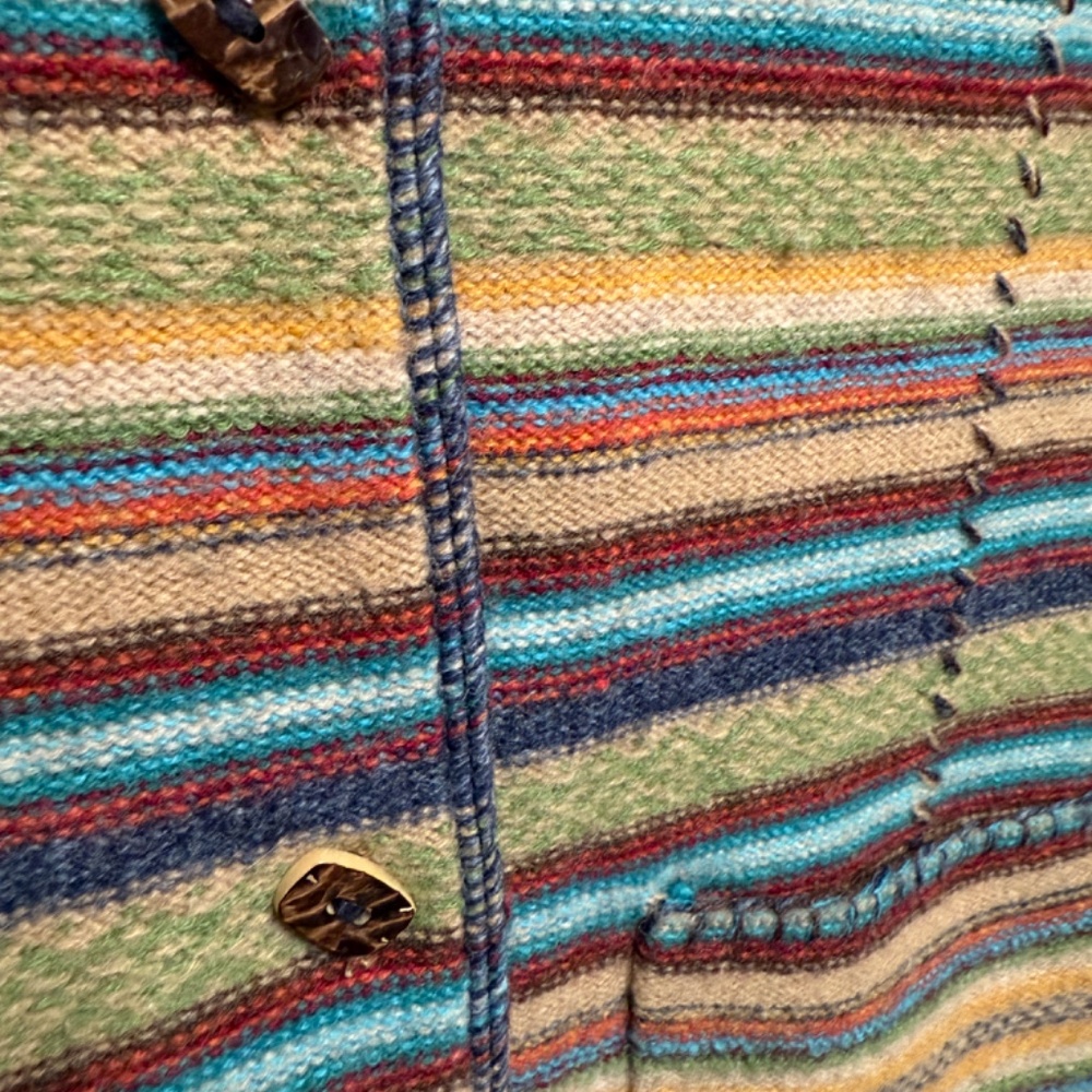 Sigrid Olsen, Small, Multi Warm Colors, Wool Knit… - image 3